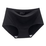 贴身裸感内裤女冰丝无痕中腰纯棉裆夏季薄款纯黑色白色女生三角裤