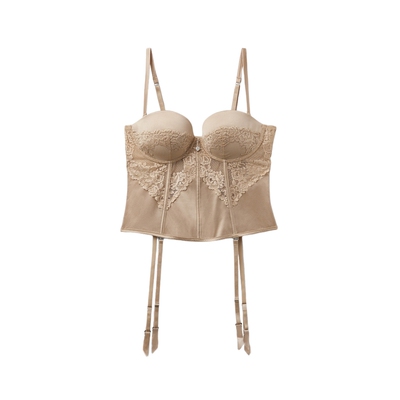 Intimissimi意舒漫26夏季新品ANNA桑蚕丝拼接蕾丝塑身胸衣GDI2596