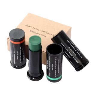 迷彩油三色伪装油军迷户外油彩笔脸部油彩舞台演出戏剧油膏迷彩笔