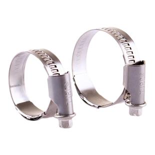 TJBC德式偏头补偿喉箍304不锈钢涡轮增压卡箍紧固管夹带弹簧抱箍