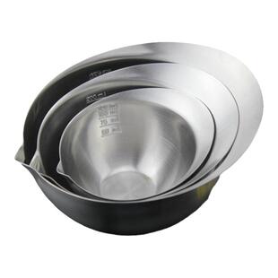 外贸出口304不锈钢小碗烘焙备料马卡龙碗水蛋肉泥汤量勺刻度小碗