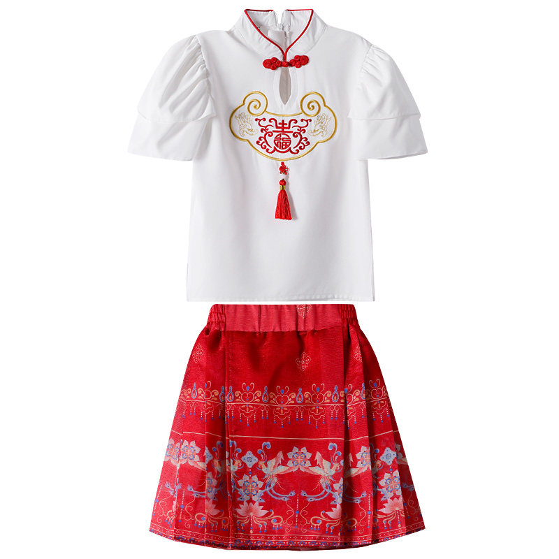 小学生校服夏季国学合唱汉服幼儿园园服夏装毕业拍照儿童表演班服