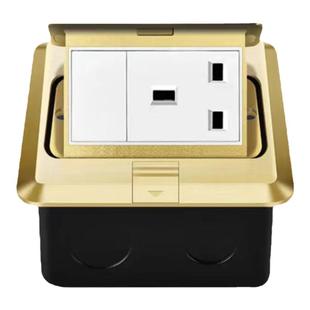 香港弹起式13A英标地面插苏120型不锈钢防水英式英规网络USB插座