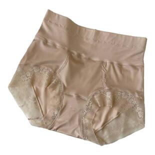 丝滑缎面内裤女性感勾人蕾丝三角裤中高腰冰丝无痕轻收腹包臀新品