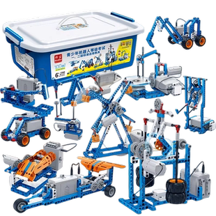 邦宝机械齿轮编程6932机器人小学生男孩电动科教拼装电子积木玩具