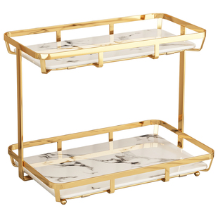 放化妆品的架子置物架一体桌面卫生间梳妆台上的多层收纳架高级感