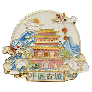 山西大同平遥云冈石窟应县木塔悬空寺冰箱贴文化创意景点旅游纪念