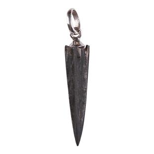 超值古董收藏铜制箭簇吊坠手工设计925纯银镶嵌复古箭簇吊坠项链