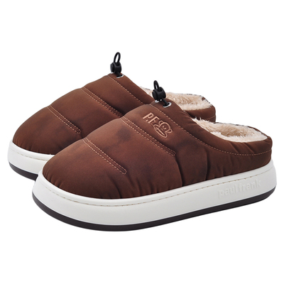 大嘴猴羽绒冬季保暖棉拖鞋男款家居防滑厚底高级感情侣拖鞋秋冬季