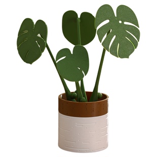 龟背叶餐桌隔热垫高级感创意摆件树状型防烫垫耐高温锅垫杯垫碗垫