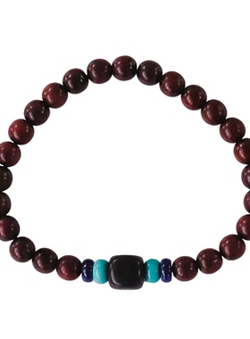 天然小叶紫檀手串本命年转运珠