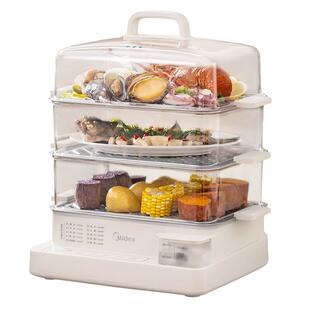 美的电蒸锅多功能家用三层多层早餐机一体锅大容量蒸笼官方旗舰新