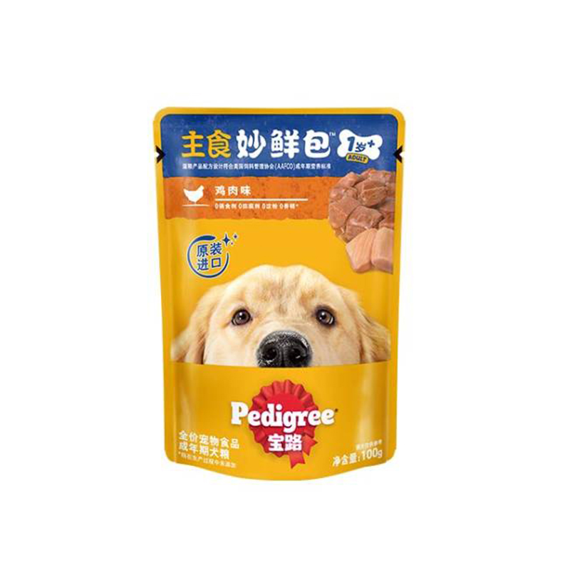 宝路妙鲜包狗狗零食成犬牛肉鸡肉肝狗粮狗湿粮泰迪金毛狗罐头拌饭