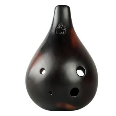 桃型熏烧高中低音送教材风雅陶笛