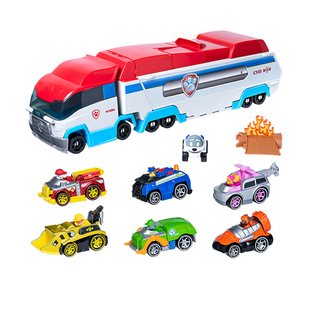 正版旺旺队立大功玩具车合金礼盒全套狗狗汪汪队巡逻车大巴车总部