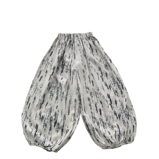 儿童棉绸薄款防蚊裤女童灯笼裤男童裤子中大童阔腿裤宝宝长裤夏季