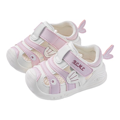 Ginofu夏季防滑魔术贴学步鞋