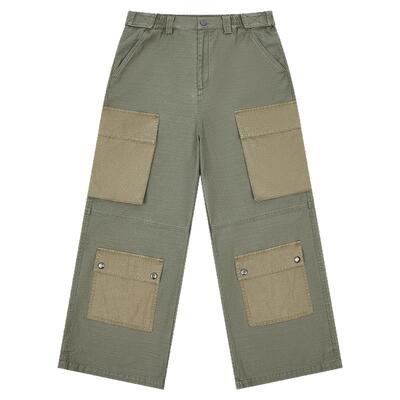 XXZXX潮牌竹节肌理工装裤男女款