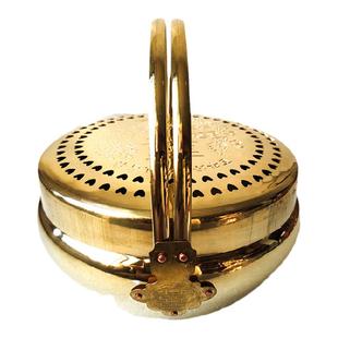 小号纯铜加厚火冲盆笼怀炉暖手宝乔迁新居新娘陪嫁妆婚庆结婚用