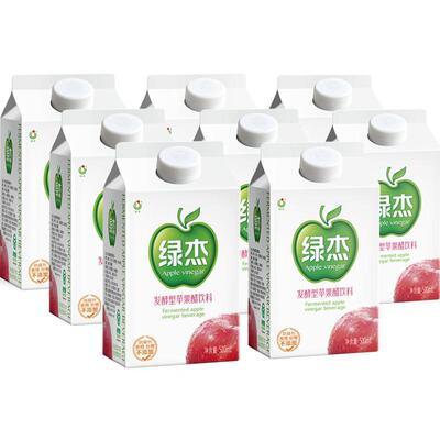 绿杰苹果醋饮料500ml*8盒整箱装