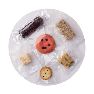 透明磨砂饼干袋自封自粘曲奇雪花酥烘焙西点糖果食品包装机封袋子