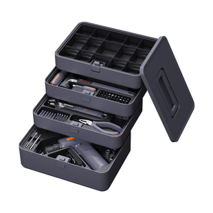 吉米家居工具套装家用工具箱多功能五金维修大全电工全套组合电钻