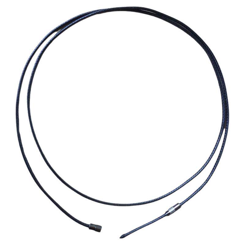 黑色蜡皮绳项链绳穿黄金天珠玉佩吊坠挂绳男女金锁挂件编绳半成品