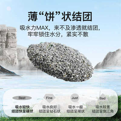 宠确幸天然钠基矿砂猫砂活性炭除臭低尘矿石膨润土猫沙4.5KG包邮