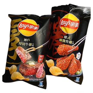 限量异国系列！711美食乐事LAY'S神户厚切牛排口味韩式辣酱炸鸡