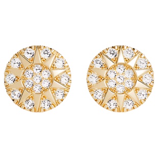 APM Monaco Soleil金色耳钉耳饰女耳环高级感轻奢送人情人节礼物