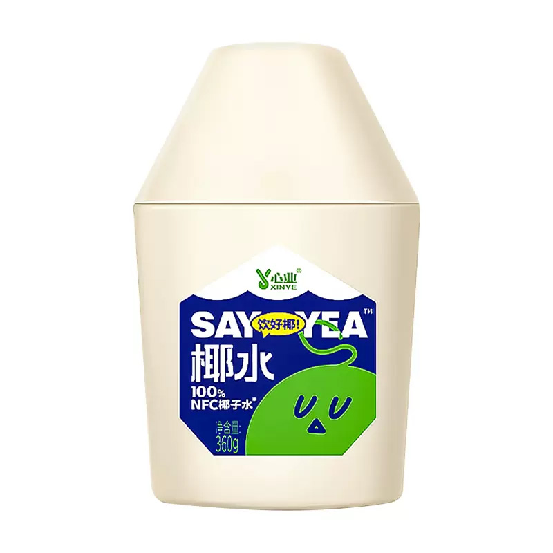 心業(yè)椰子水純網(wǎng)紅椰青水椰汁100%果汁天然電解質飲料360g*12瓶