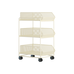 桌下置物架带轮可移动家用多层放书本收纳架书架书包整理神器落地