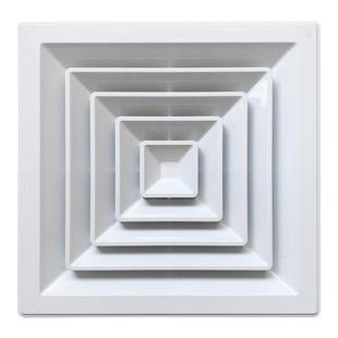 中央空调出风口abs方形散流器新风管排气口出风罩换气通风口百叶