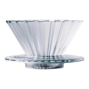 ORIGAMI日本树脂V60折纸滤杯套装S号哑光绿1-2人份滴滤手冲咖啡杯