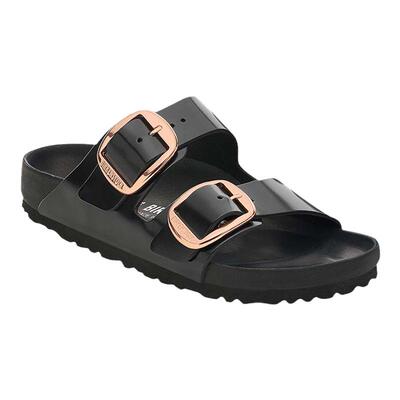 BIRKENSTOCK勃肯漆皮双扣拖鞋