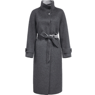 Vero Moda奥莱毛呢大衣女2025冬新款含绵羊毛骆驼绒双面呢高级