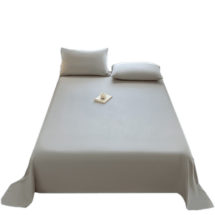 加厚纯棉100全棉床单单件宿舍180x200单人被单枕套四件套四季通用