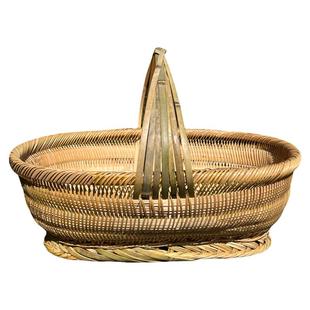 竹篮子菜篮手提篮果篮馒头筐竹编制品家用手工收纳