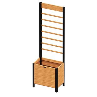 户外庭院爬藤架铝合金花架围栏栅栏室外隔断花箱花园定制装饰架子