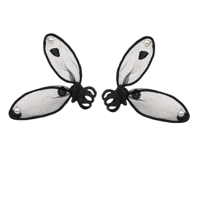 其他韩版女立体黑蝴蝶结抓夹