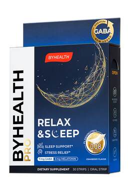 BYHEALTH闪睡片汤臣倍健褪黑素睡眠片GABA非软糖助眠舒压30片