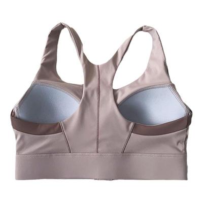 新品一体式前拉链运动内衣女防震防下垂跑步美背健身房瑜伽服背心