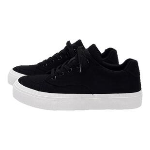 环球黑色板鞋男款2025新款秋季鞋子男鞋百搭厚底轻便休闲帆布鞋潮