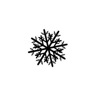 TLP镂空车贴 雪花结晶冰晶浪漫snow flake笔记本行前挡风玻璃车贴