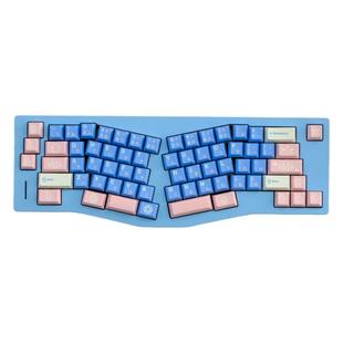 礼物键帽 原厂高度 PBT 全五面 热升华键帽 分裂空格 大全套蓝色