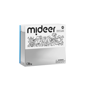mideer/弥鹿直液式丙烯马克笔 儿童彩绘画笔可叠色涂鸦 出墨流畅