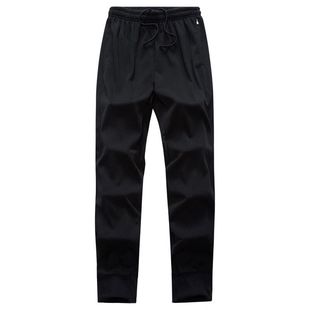 男士运动裤薄款秋季加绒直筒裤加肥加大码宽松长裤松紧裤胖子卫裤