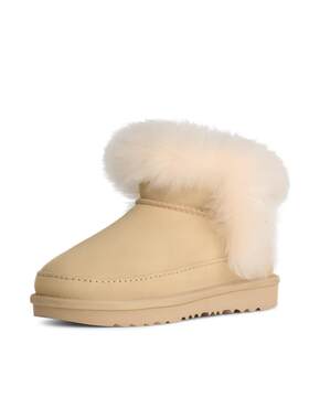 UGG童鞋冬季新款加绒保暖棉靴大童女童短靴毛毛雪地靴 1175950K
