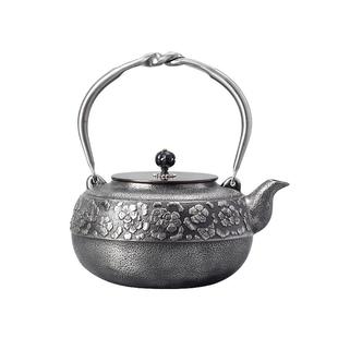 信龙堂日本丸型樱花高端砂铁壶煮茶纯手工烧水铸铁茶具家用茶具