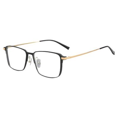 男经典方框超轻纯钛可配近视眼镜